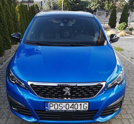 Peugeot 308 cena 75900 przebieg: 49000, rok produkcji 2020 z Odolanów małe 106